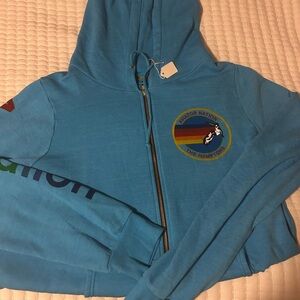 Aviator Nation blue zip up BRAND NEW W TAGS